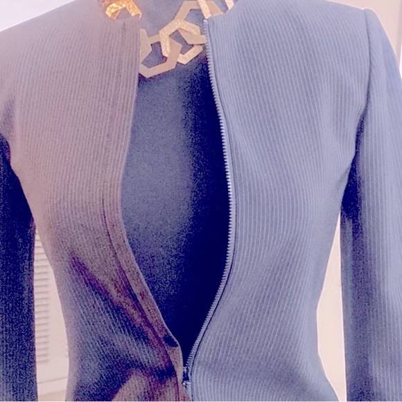 Christie D.k pen stripe like new grey suit size 38 or 10 - Picture 4 of 6